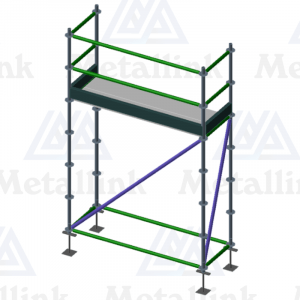 2m Ringlock Scaffold / Scaffolding Package, Single Level