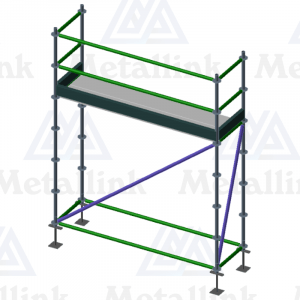2.57m Ringlock Scaffold / Scaffolding Package, Single Level