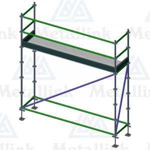 3.07m Ringlock Scaffold / Scaffolding Package, Single Level