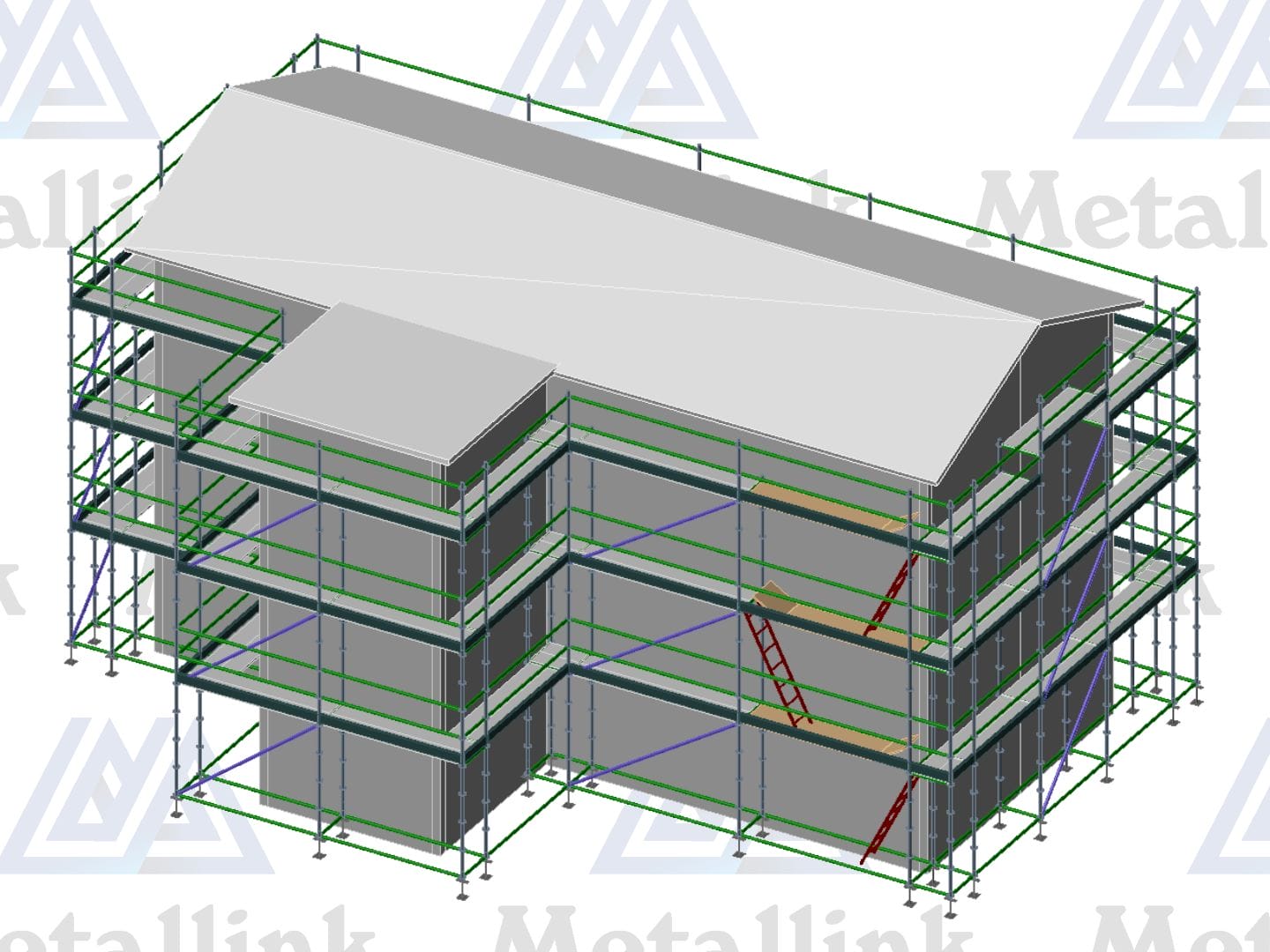 House Pack: 54m Ringlock Scaffold, 3-Level - Image 2