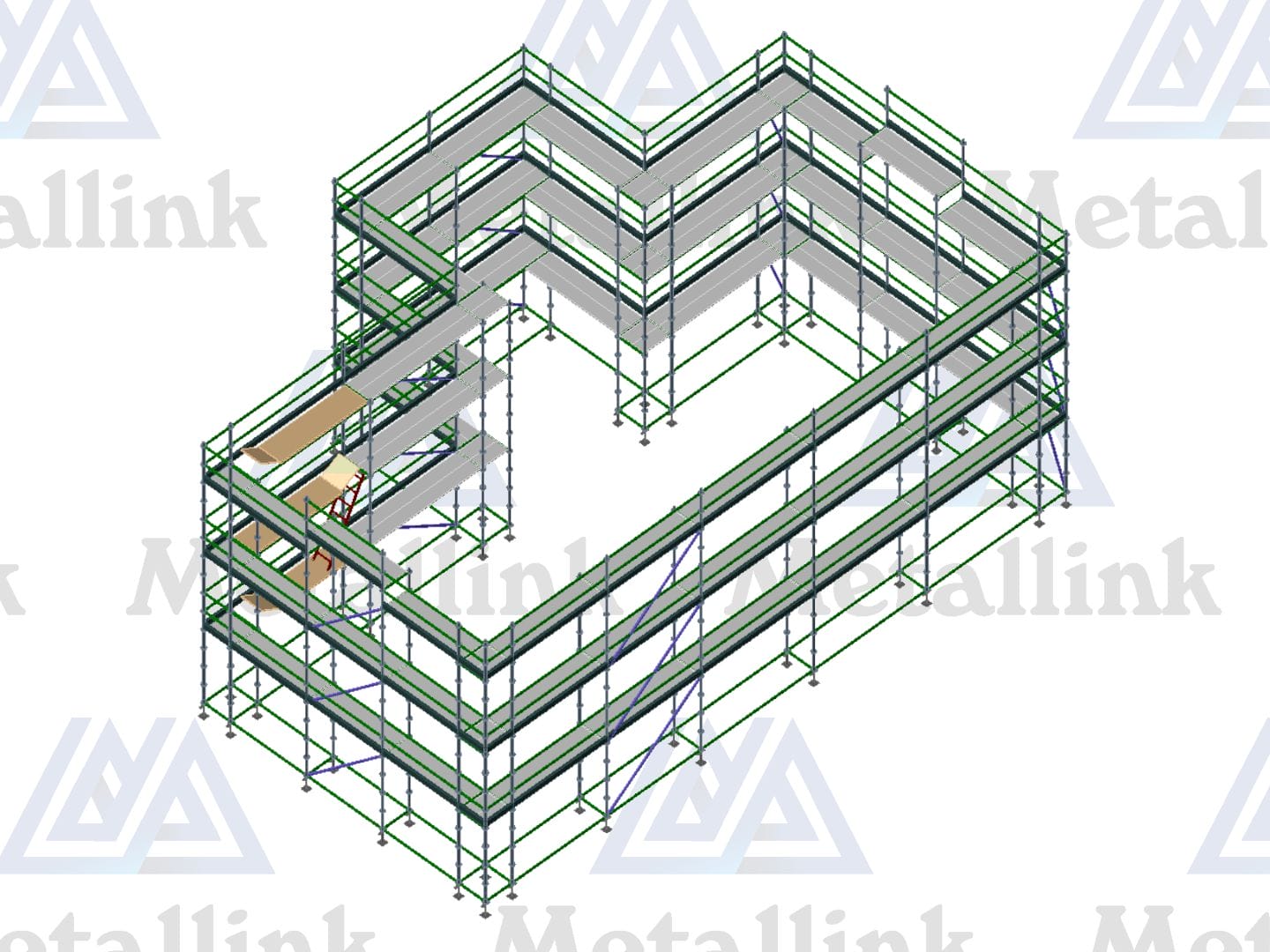 House Pack: 54m Ringlock Scaffold, 3-Level - Image 9