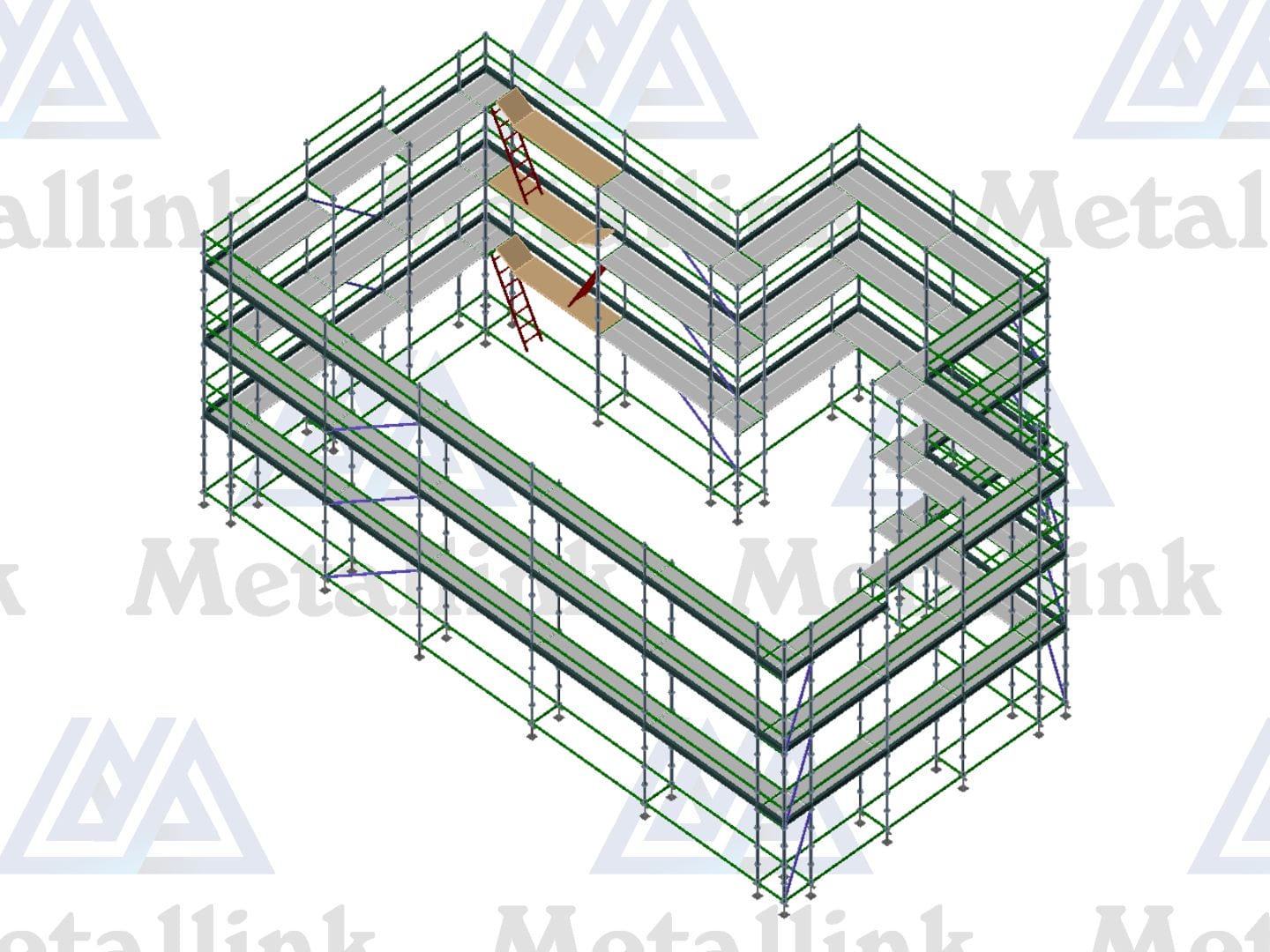 House Pack: 54m Ringlock Scaffold, 3-Level - Image 8