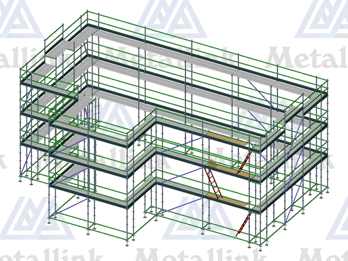 House Pack: 54m Ringlock Scaffold, 3-Level - Image 6