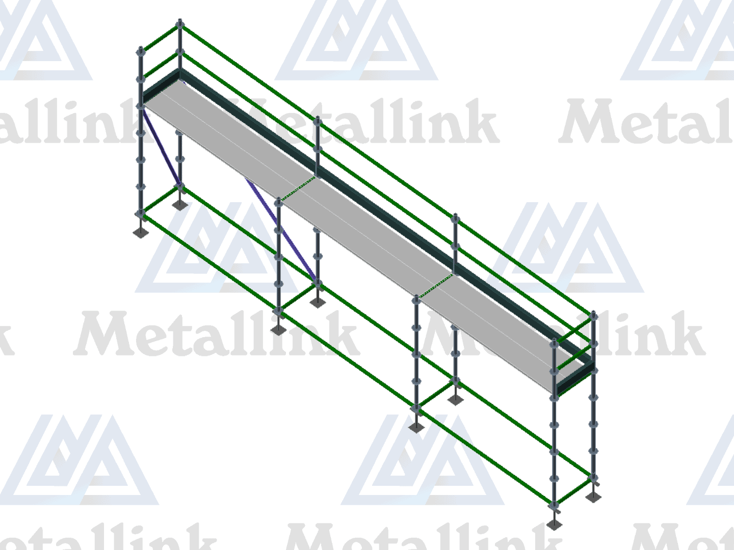 7.5m Ringlock Scaffold, 1-Level - Image 2