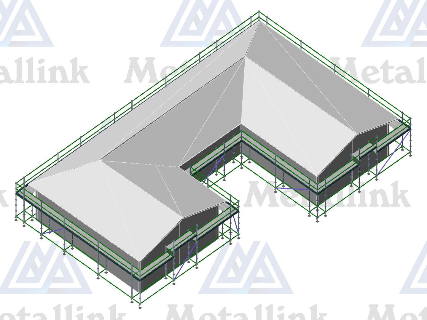 House Pack: 80m Ringlock Scaffold, 1-Level - Image 2