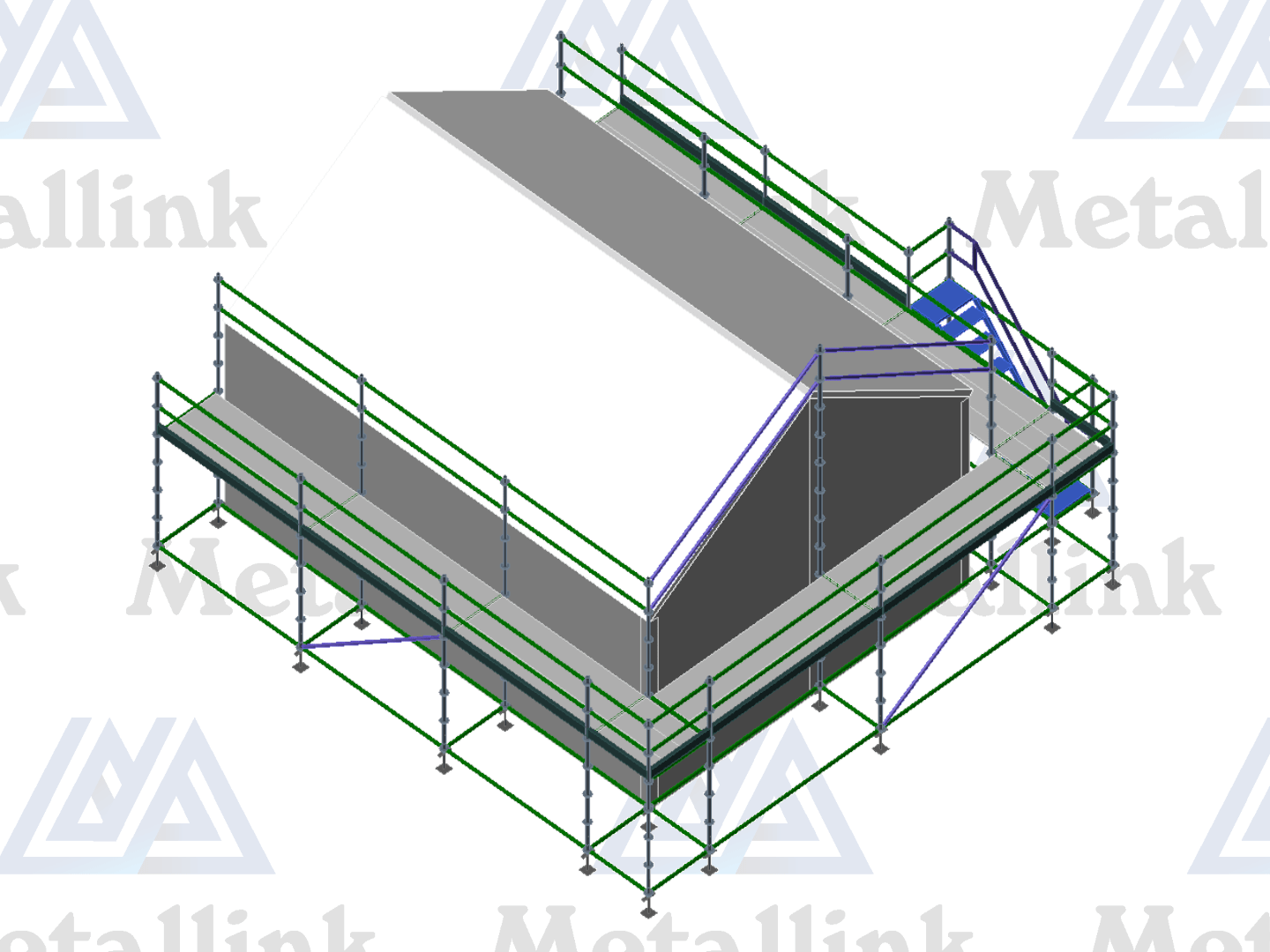 Roof Edge Protection: Gabled, 26m, 1-Level - Image 2