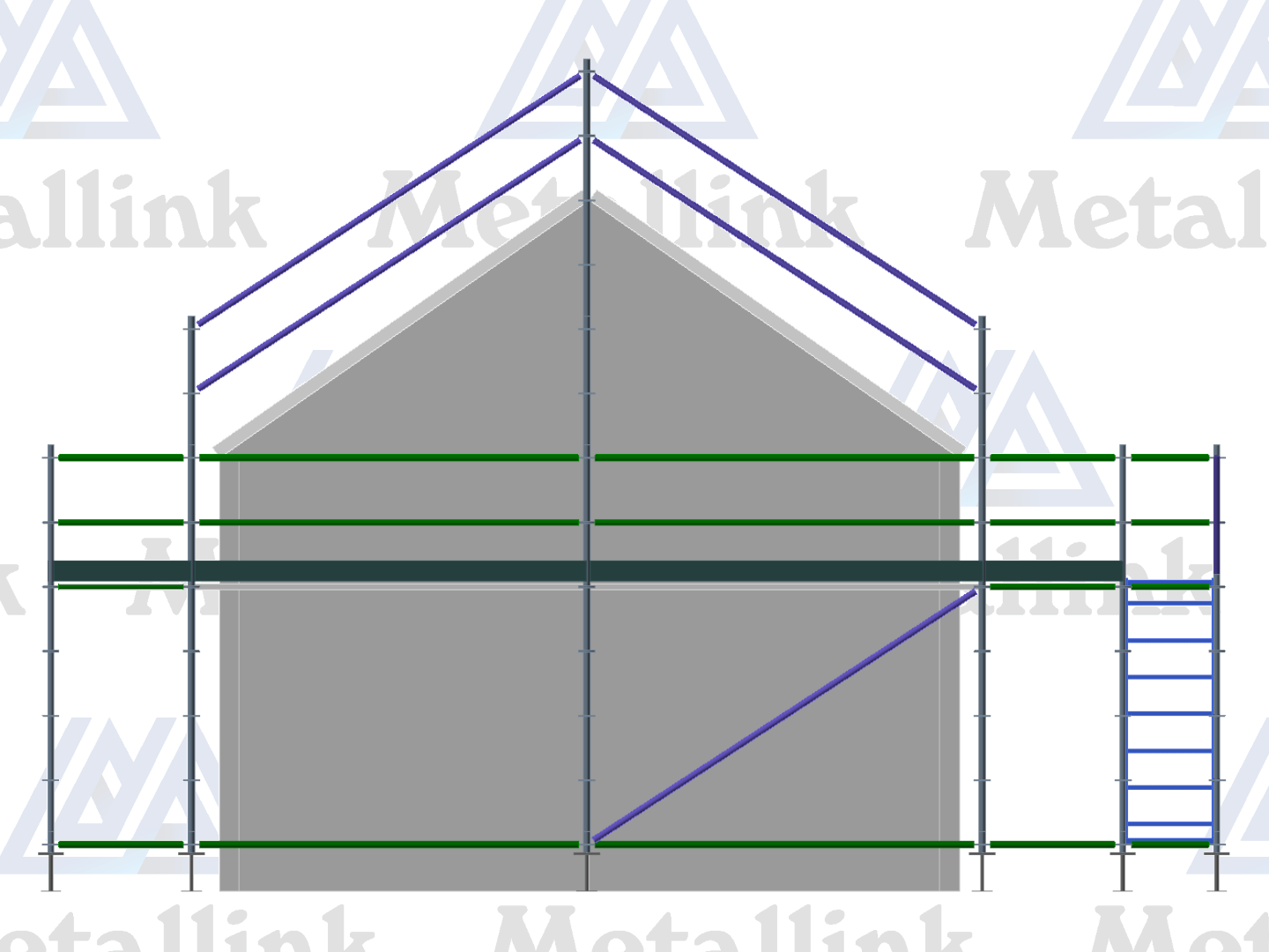 Roof Edge Protection: Gabled, 26m, 1-Level - Image 3