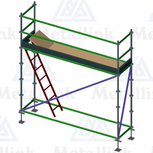 Aluminium Scaffold 3m w/ Hatch & Ladder